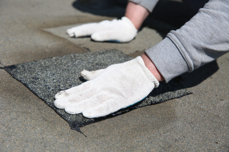 how to patch a roof tar patch