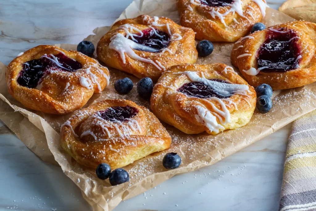 flacky Danishes in Nord's Bakery