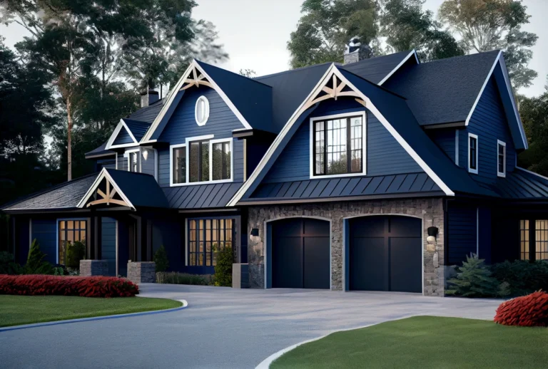 luxury house built using best siding nailers