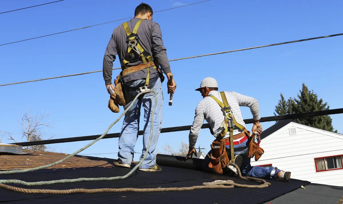 repair or replace roof hammering