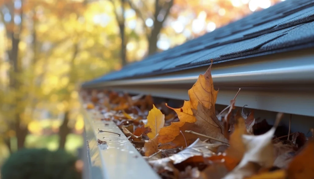 leaves-clog-gutter